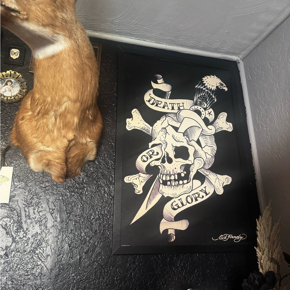 Death or Glory Skull Art Print